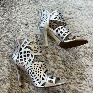 Silver Cutout Heel